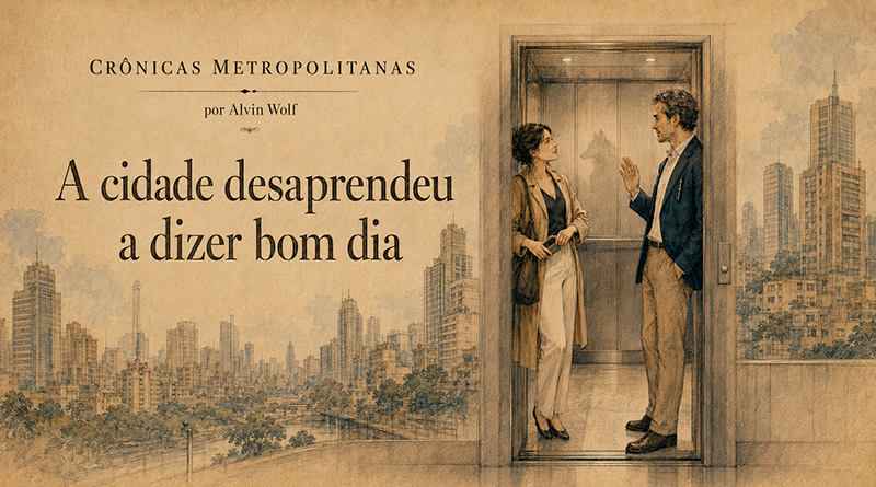 A cidade desaprendeu a dizer bom dia