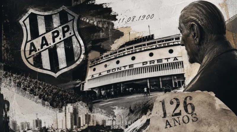 126 anos de Ponte Preta em ilustração sobre a história e a crise atual do clube