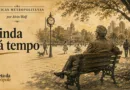 Ilustração da crônica Ainda dá tempo, de Alvin Wolf, sobre a passagem do tempo e as escolhas da vida