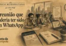 Ilustração da crônica A reunião que poderia ter sido um WhatsApp, de Alvin Wolf