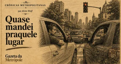 Quase mandei praquele lugar, crônica de Alvin Wolf sobre trânsito